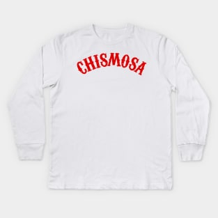 Chismosa - Red design Kids Long Sleeve T-Shirt